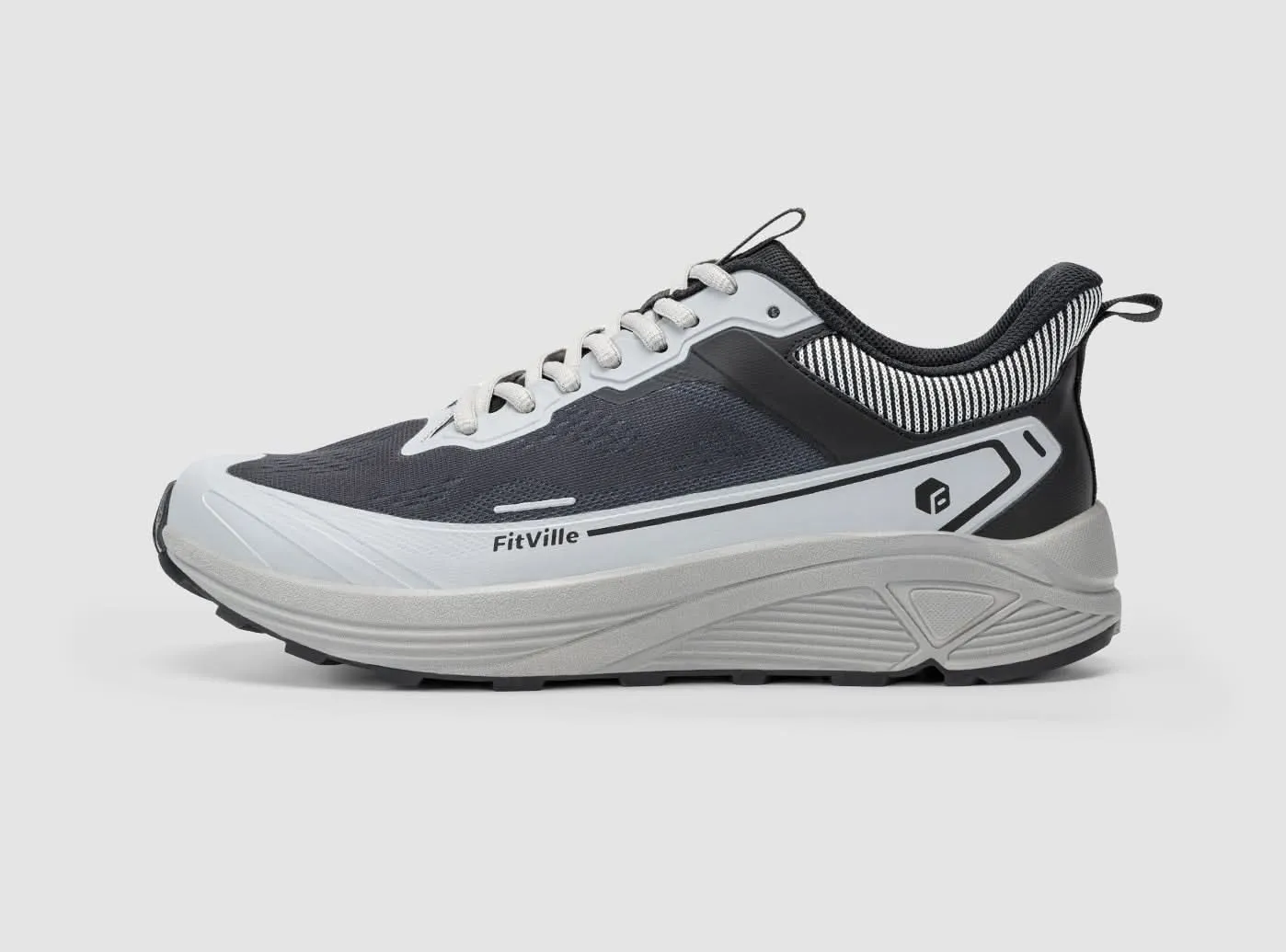 FitVille Men's AllTraction Trail Running Shoes V5 Flat Shoes Squats Deadlifts