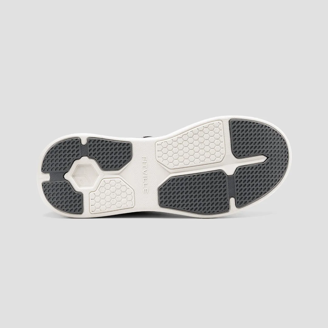 FitVille Men's BriskWalk Deluxe Lace-up Business Casual Sneaker Flat Shoes Office Work