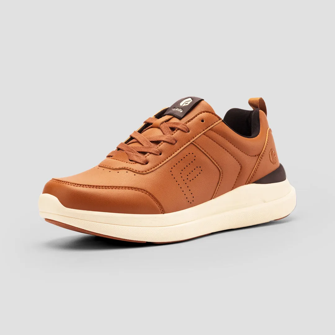 FitVille Men's BriskWalk Deluxe Lace-up Business Casual Sneaker Best Mountain Bike Pedal Shoes