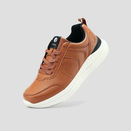 FitVille Men's BriskWalk Deluxe Lace-up Business Casual Sneaker Dress Shoes Flats