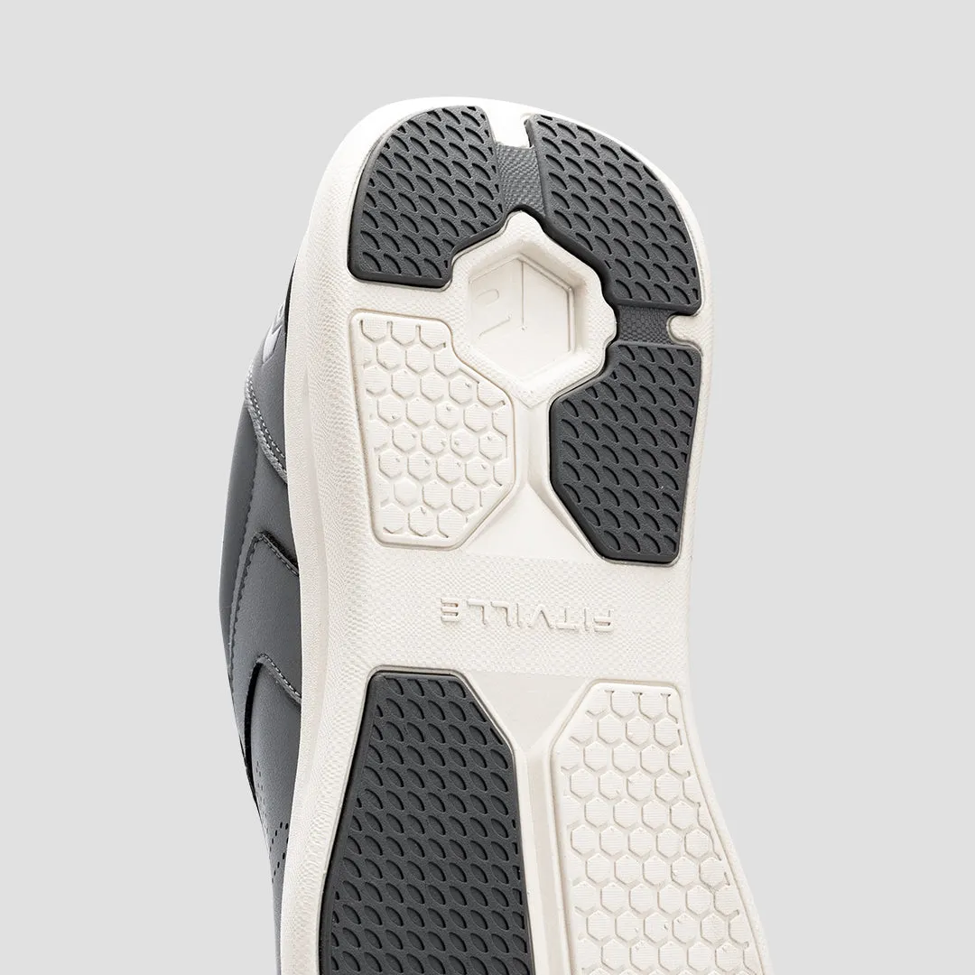 FitVille Men's BriskWalk Deluxe Lace-up Business Casual Sneaker Circus Shoes Flats