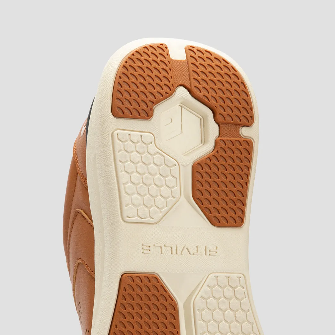 FitVille Men's BriskWalk Deluxe Lace-up Business Casual Sneaker Foot Shoes