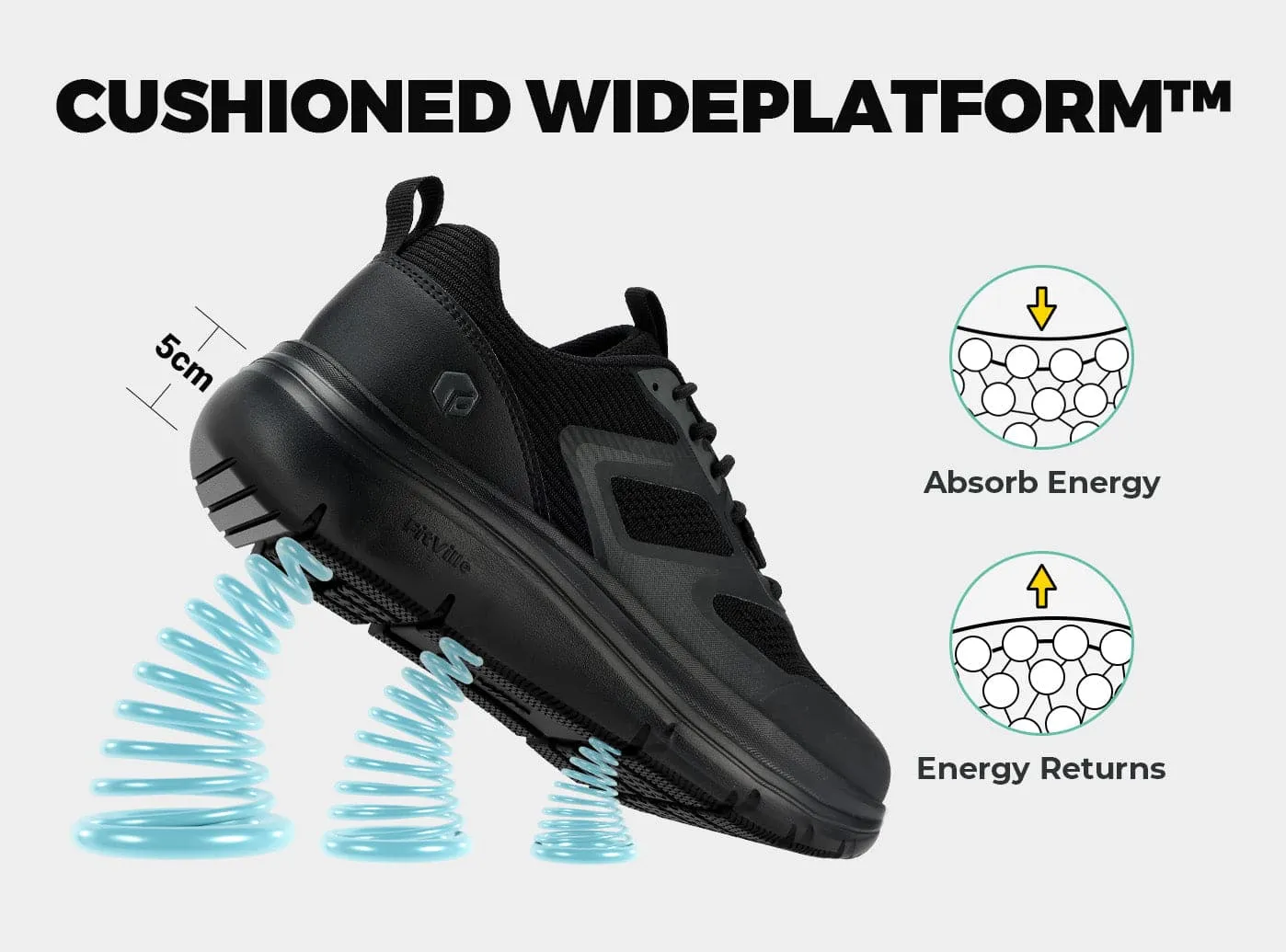 FitVille Men's Cloud Wanderer V19 Ankle Strap Flat Shoes