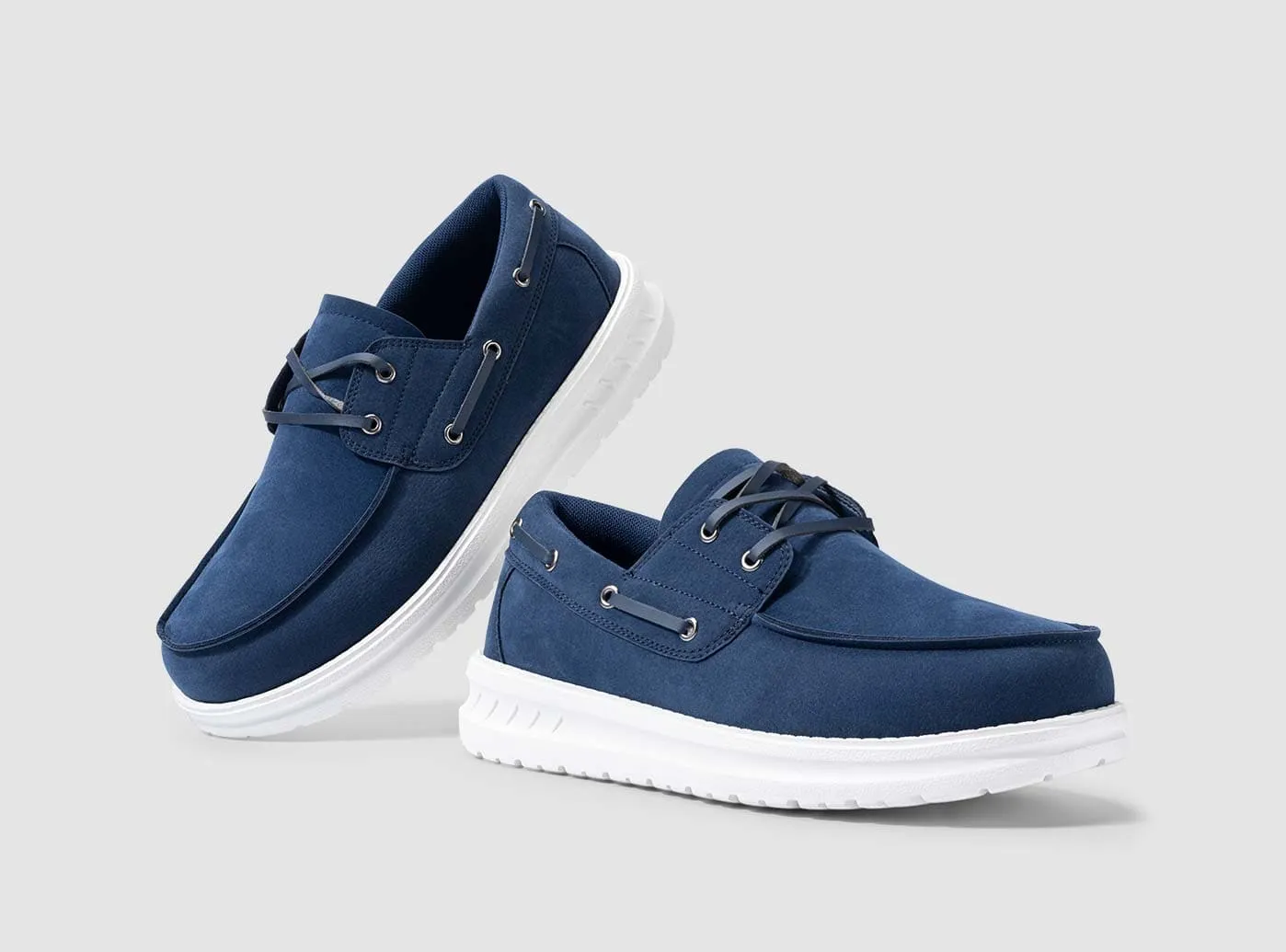 FitVille Men's Coastline Slip-On Boat Shoes V1 Restricted Shoes Flats