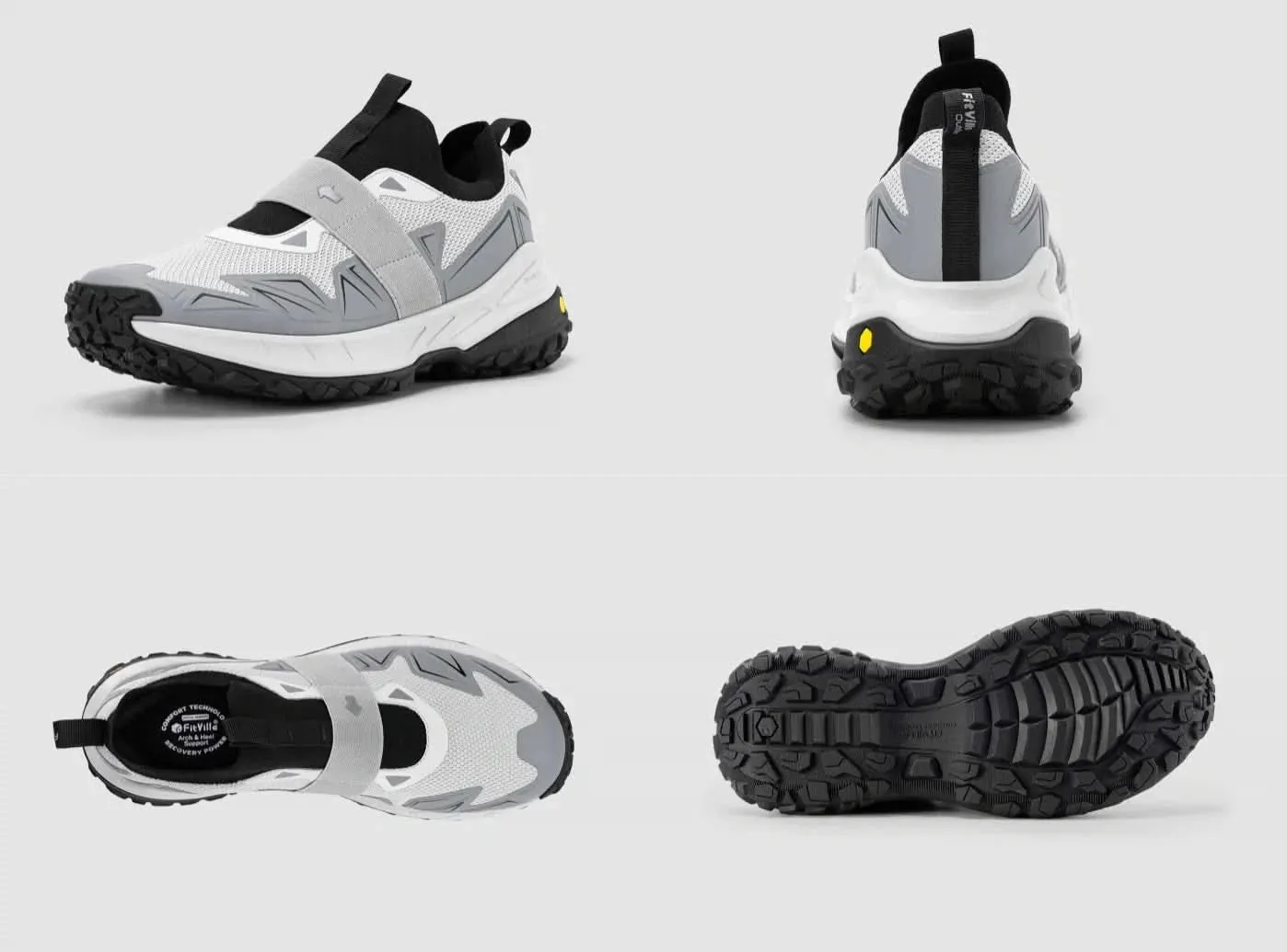 Flat Shoes Vending Machine FitVille Men's Low-Top LugMax Hiking Shoes V4