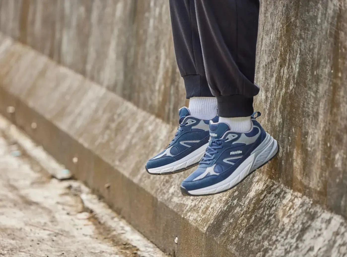 Xc Flat Pedal Shoes FitVille Men's Rebound Neo Walking Shoes V1