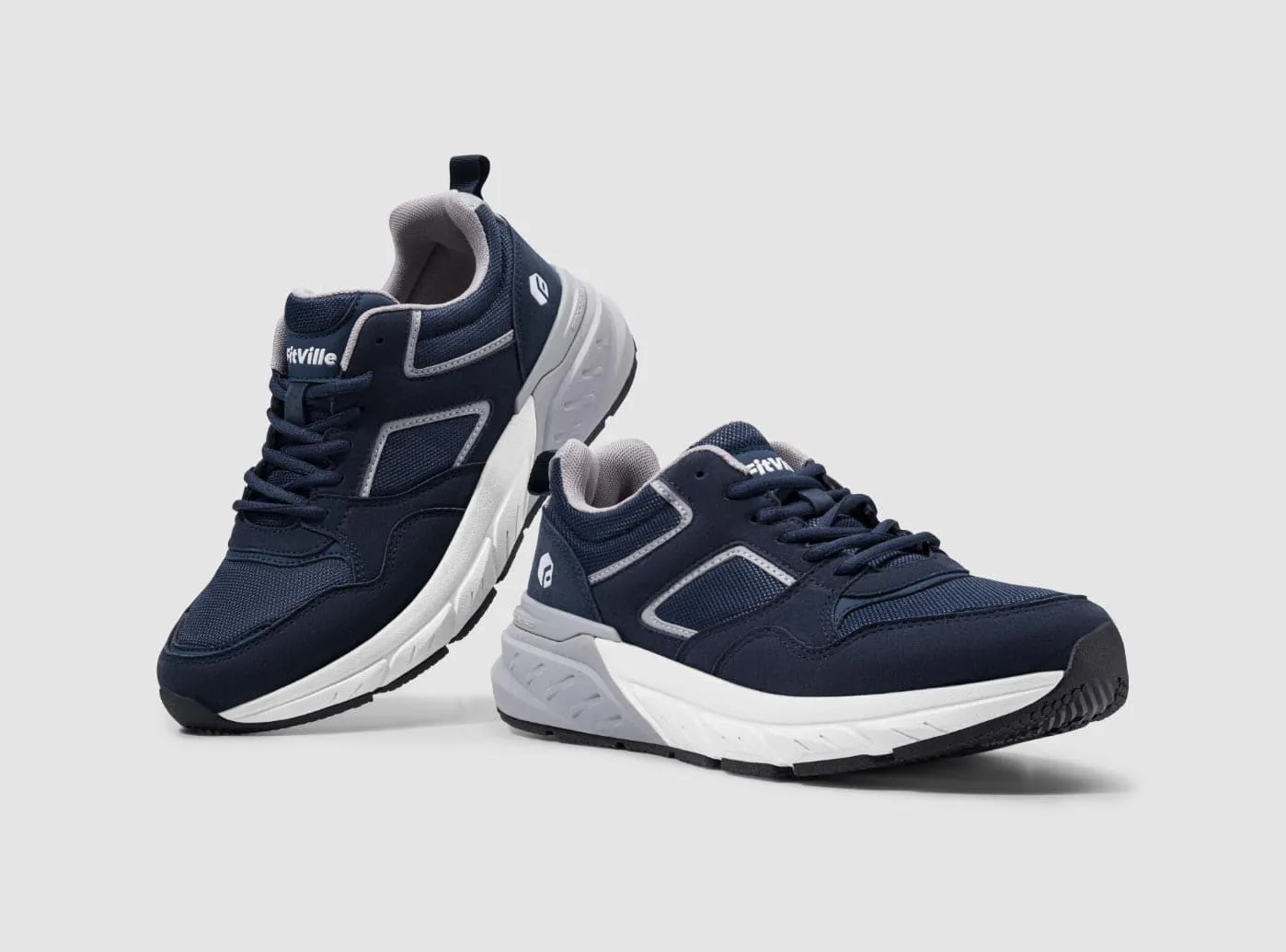 Flat Shoes Trample FitVille Men's Rebound Neo Walking Shoes V2