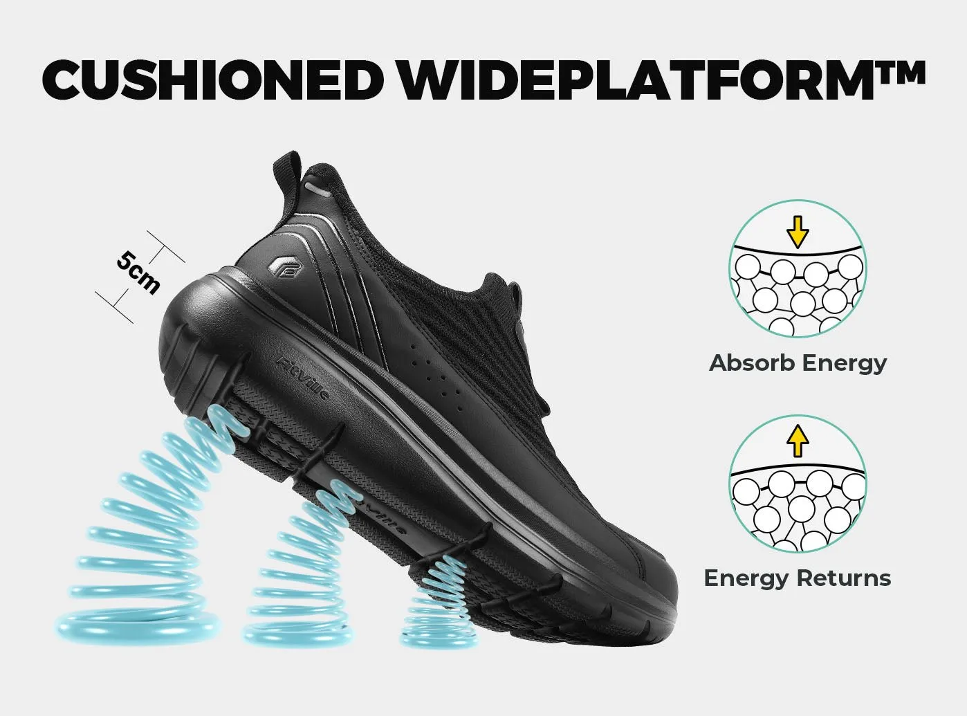 Cute Flat Bridal Shoes FitVille Men's Step Ease Slip-On Walking Shoes V1