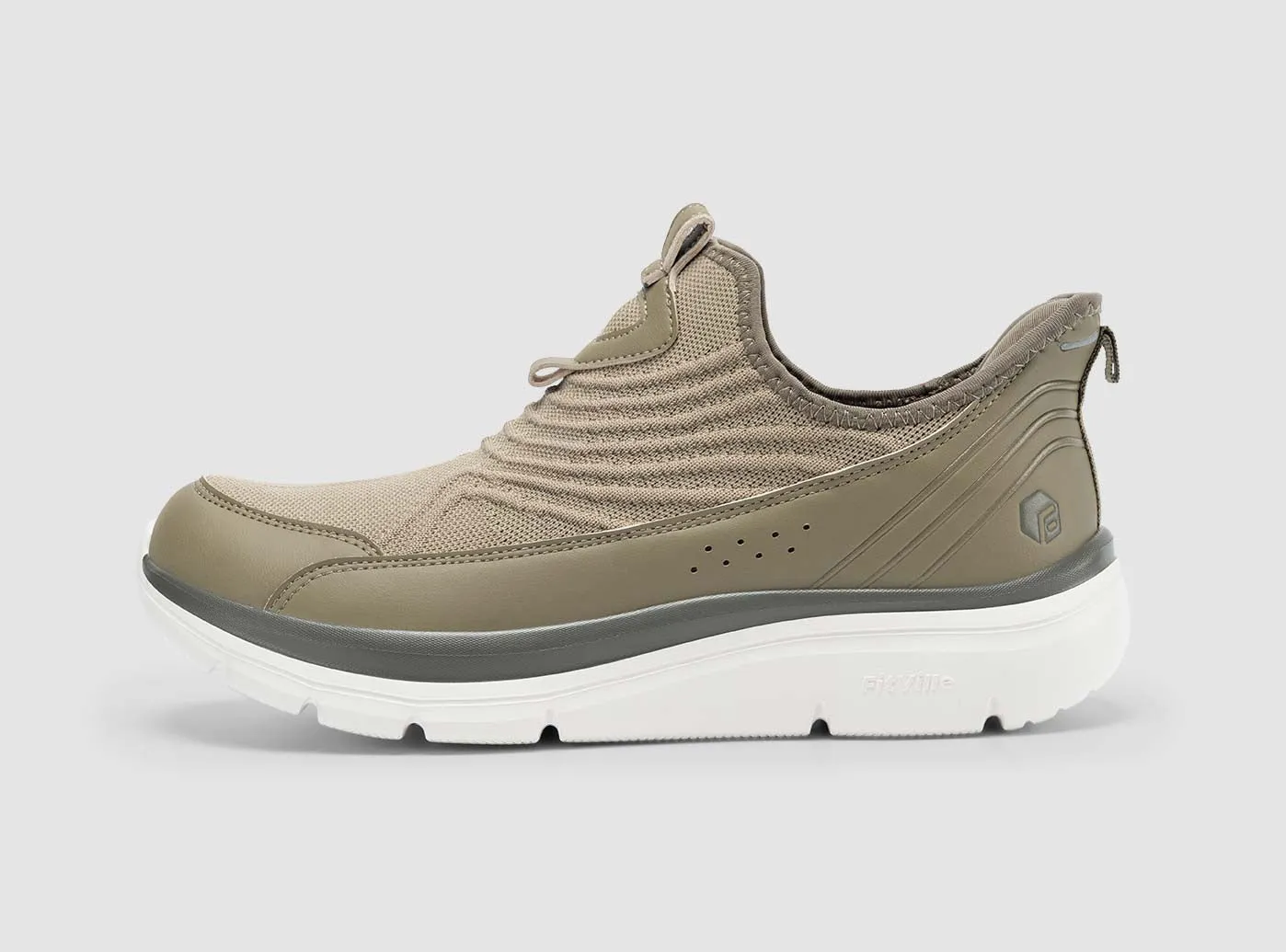 FitVille Men's Step Ease Slip-On Walking Shoes V1 Best Budget Running Shoes For Feet