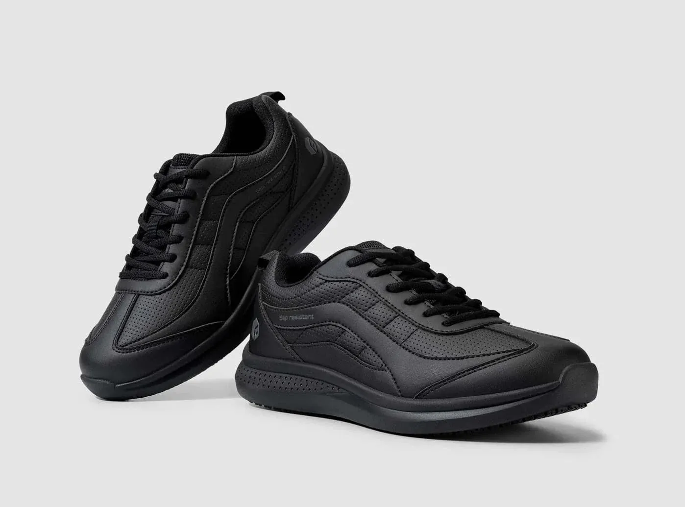 Cushioned Running Shoes For Flat Feet FitVille Men's TopGrip SR Work Shoes V2