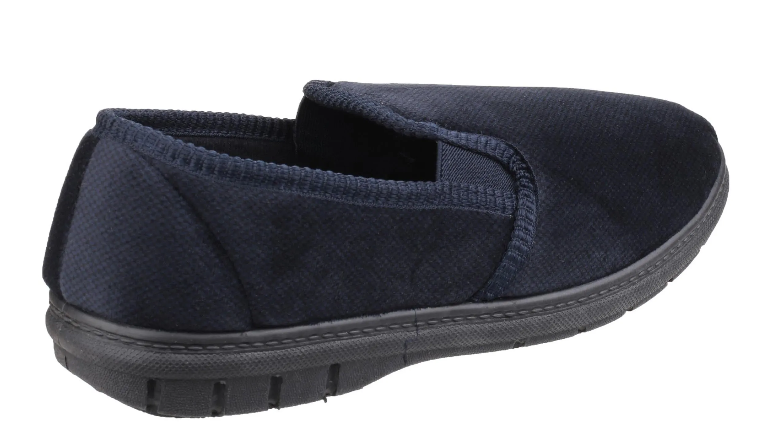 Fleet & Foster John Mens Full Velour Slipper Bison Slippers