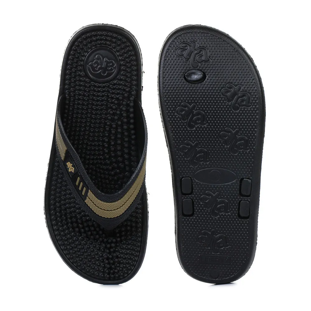A-HA Casual Black Flip Flop For Men ACCUPLUS-1 By Liberty Balenciaga Sandals