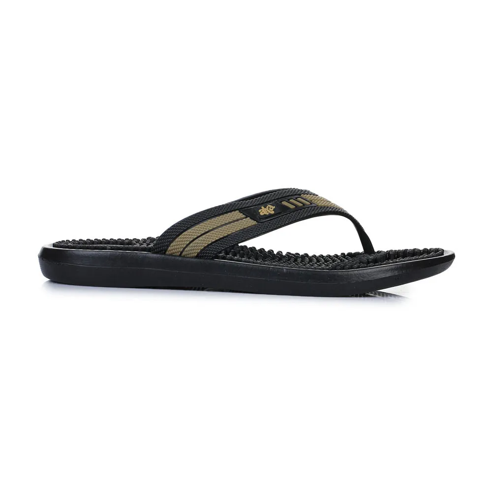 Low Heel Wedding Sandals A-HA Casual Black Flip Flop For Men ACCUPLUS-1 By Liberty