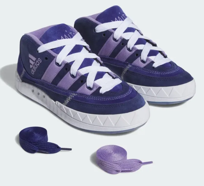Adidas Shoes With Plastic Adidas Adimatic Mid X Maite (Victory Blue/Magic Lilac/Dark Blue)
