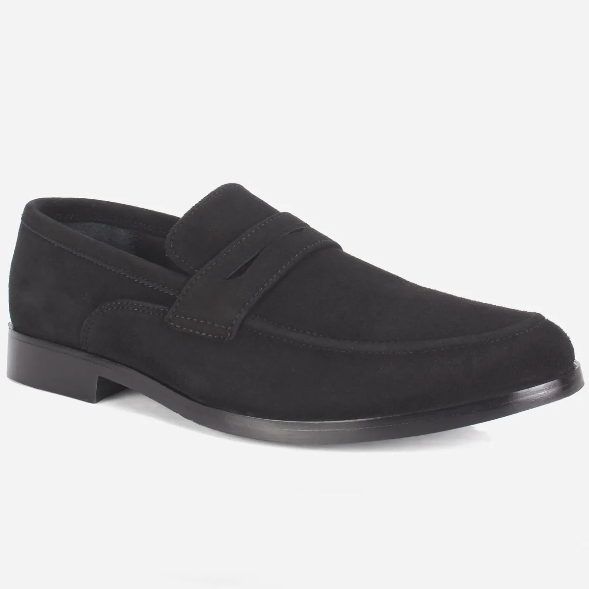 Primark Flat Shoes Mens "NAIMAR" Leather Slide In Loafers Shoes