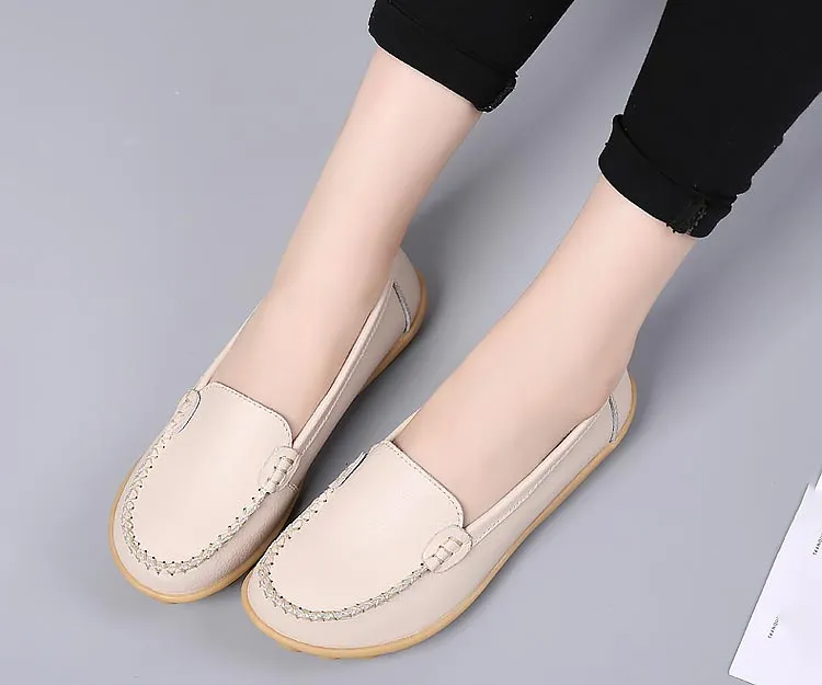 FUDYNMALC White Boat Shoes Womens