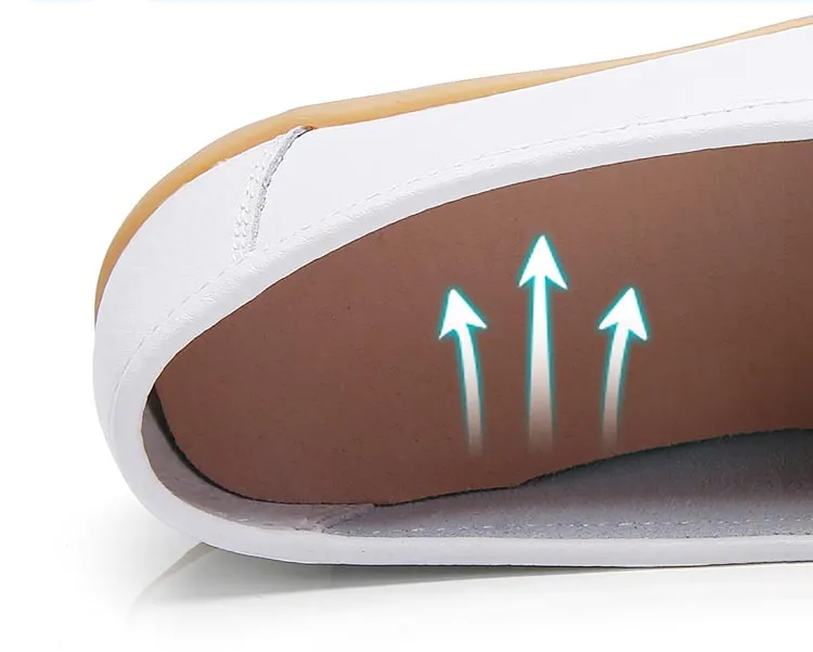 Women's Cruiser Slip-on Shoe Casual FUDYNMALC White Boat Shoes Womens