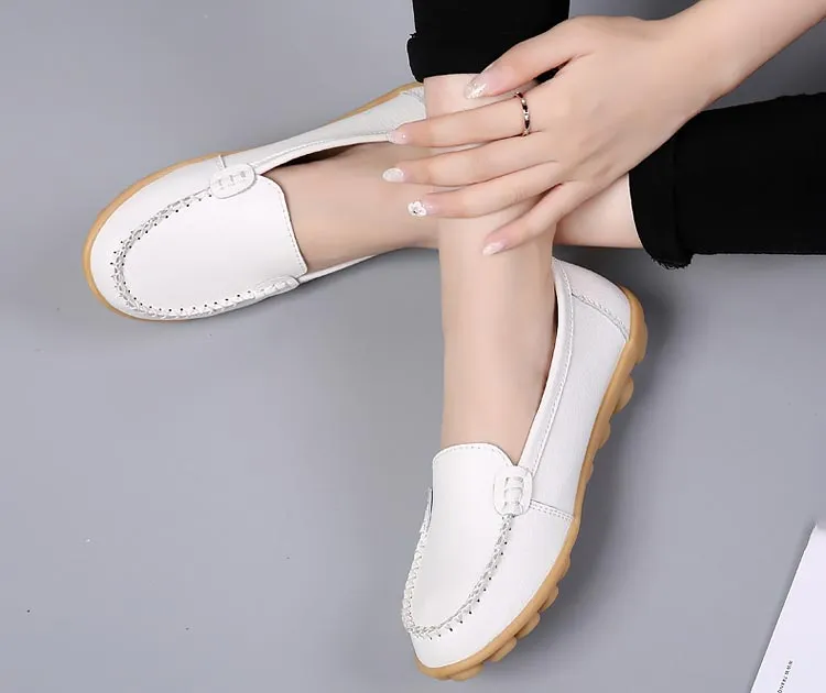 Navy Blue Casual Shoes FUDYNMALC White Boat Shoes Womens