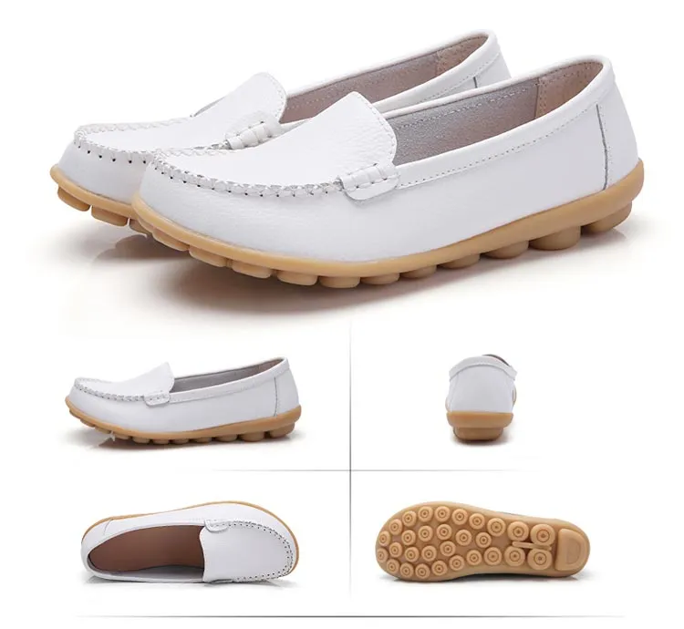 FUDYNMALC White Boat Shoes Womens