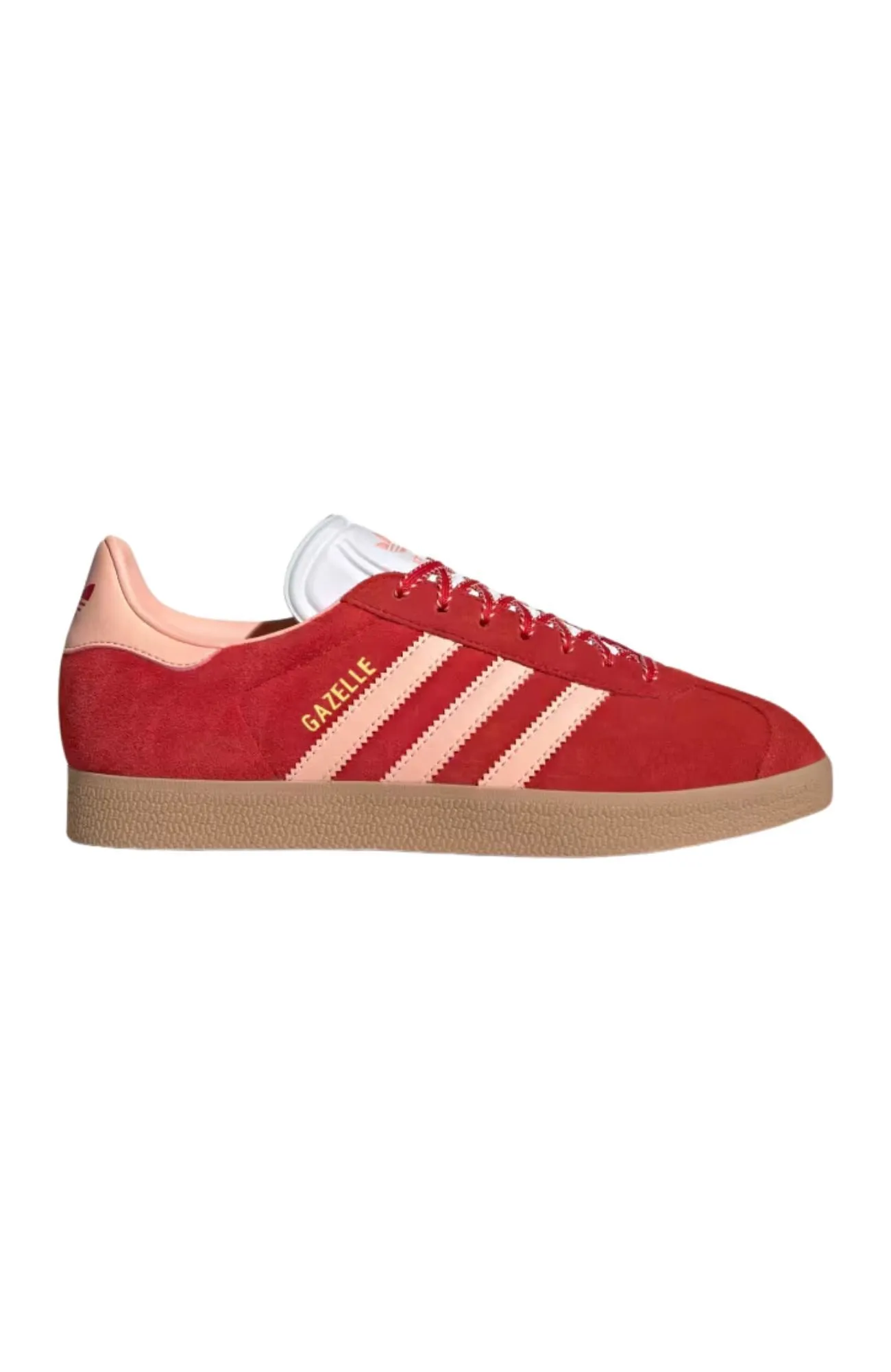 Gazelle W Better Scarlet Glow Pink Gold Adidas Mundial Team Soccer Shoes