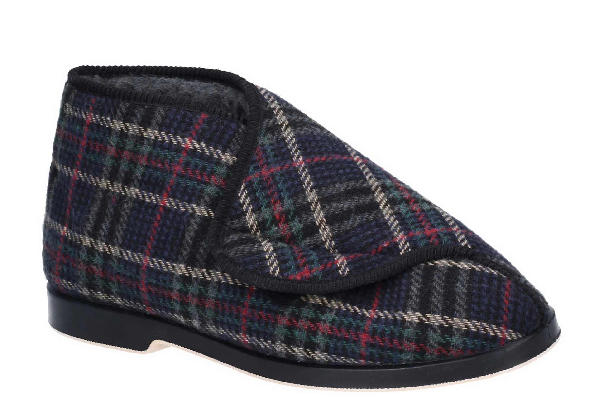 Scotch Slippers GBS William Mens Warm Lined Touch Fastening Slipper Bootee