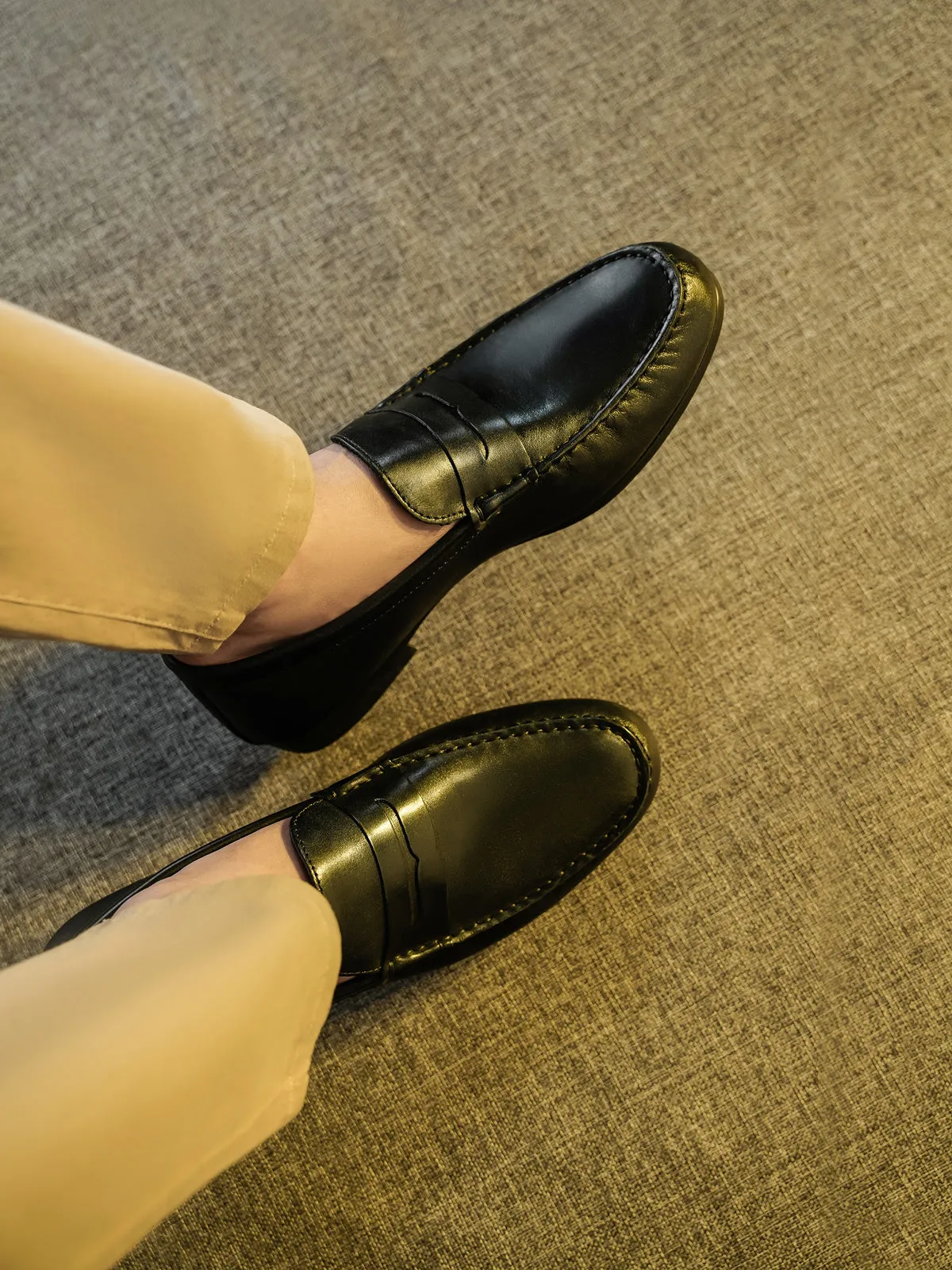 Satin Flat Wedding Shoes Men "NON" Woven Textured Slip On Casual Leather Moccasin Shoes