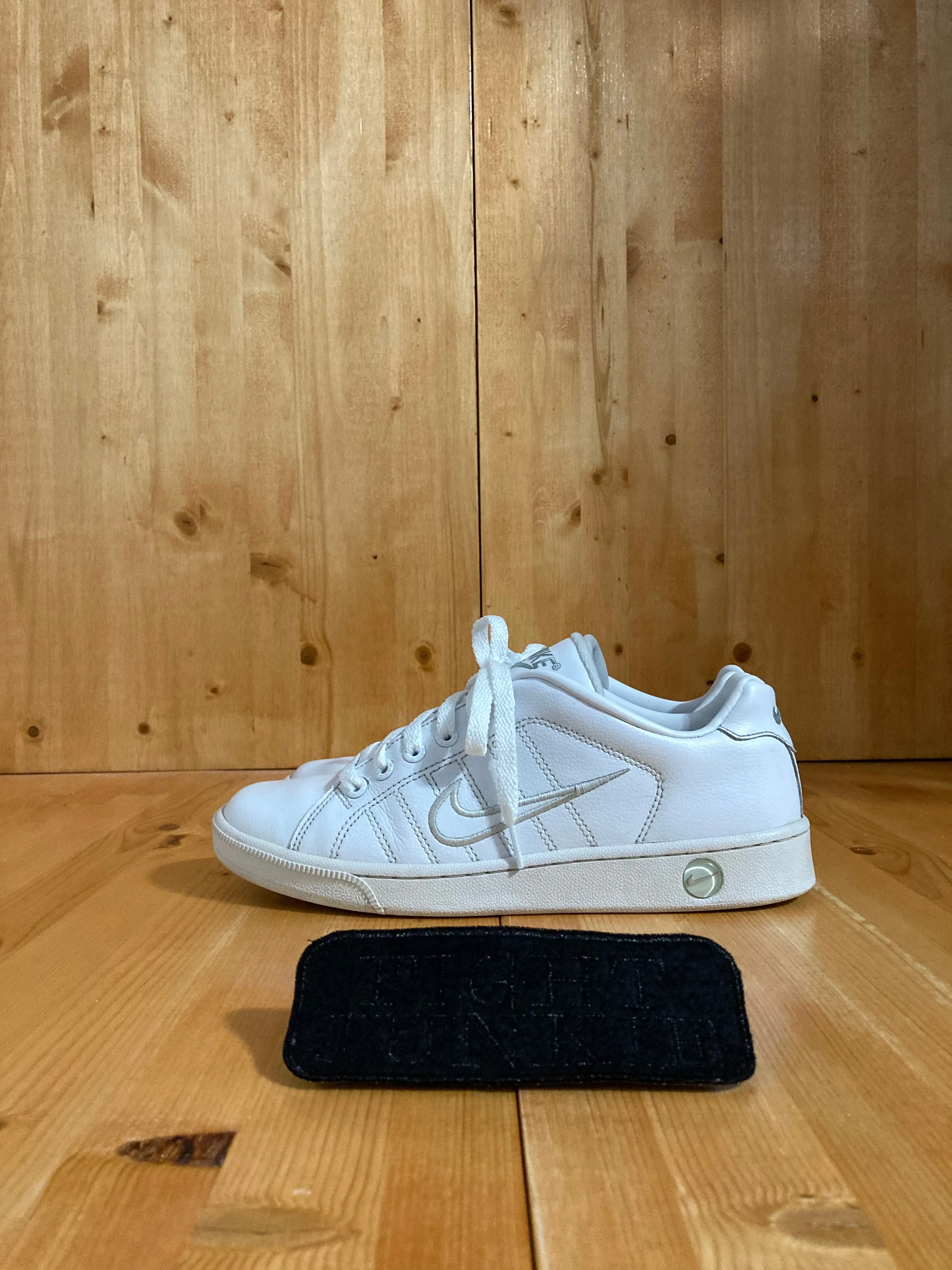 NIKE COURT TRADITION 2 Women Size 9.5 Tennis Shoes Sneakers Triple White Ronnie Fieg Shoes Asics