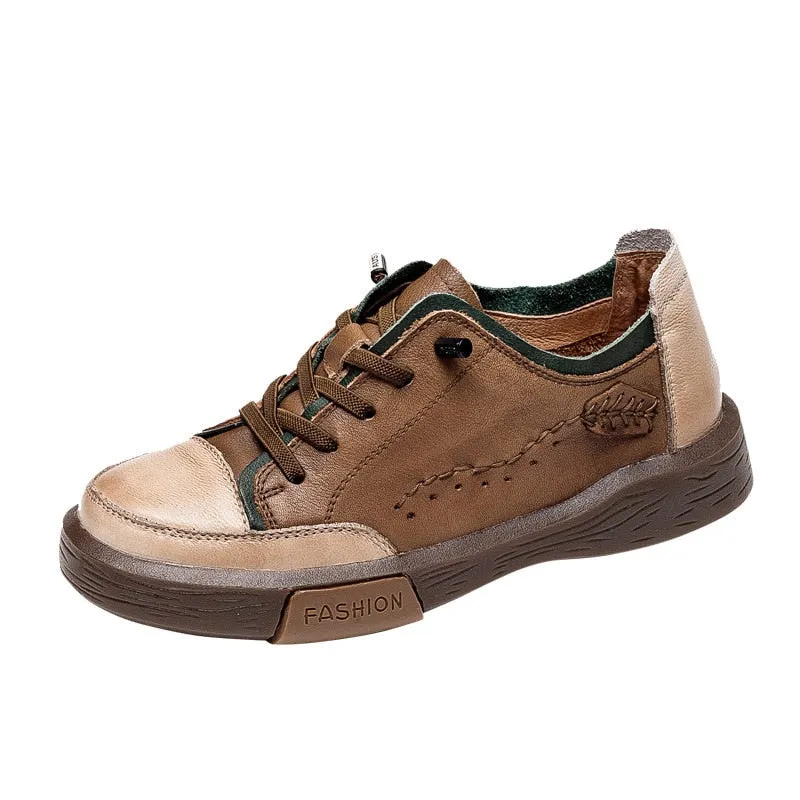 Best Squat Shoes For Flat Feet GKTINOO Women Casual Shoes Fashion Breathable Genuine Leather Shoes Sneakers Women Flat Shoes Female Footwear