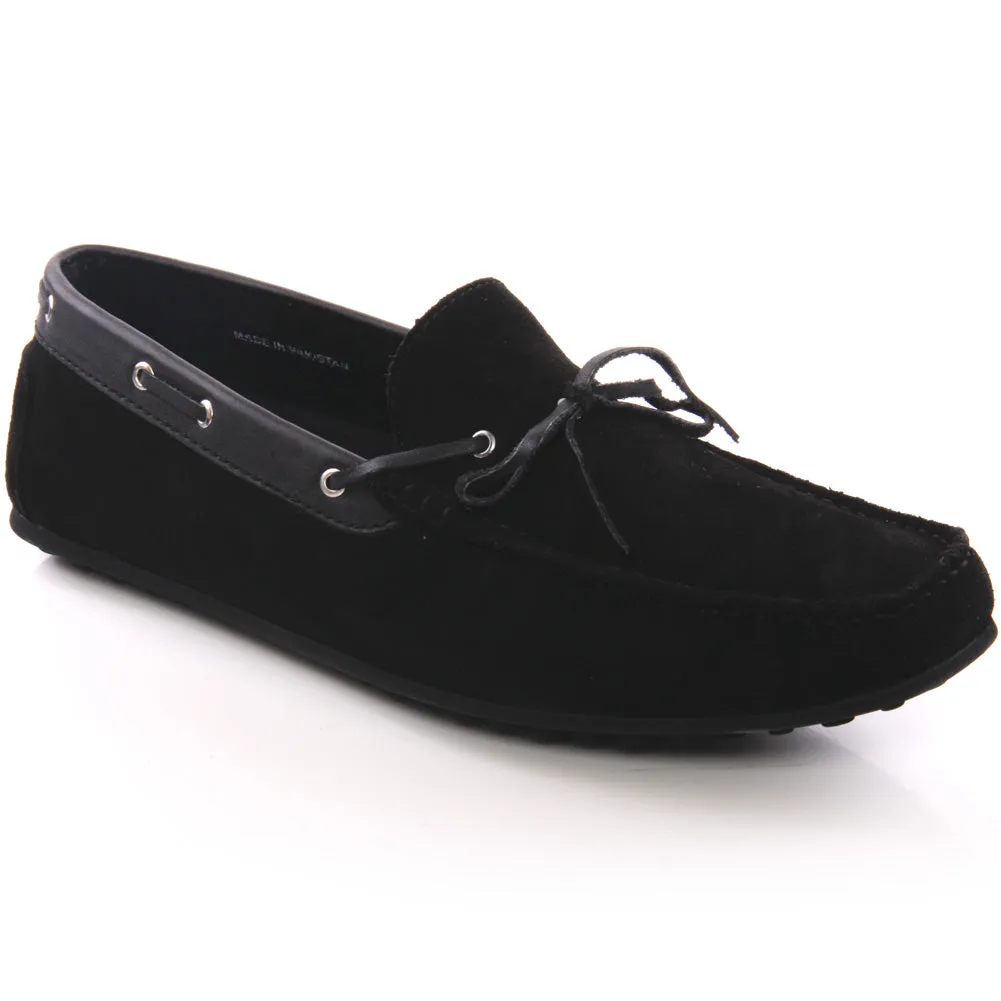 Pointy Flats Shoes Mens Arsh Flat Slip-on Moccasins