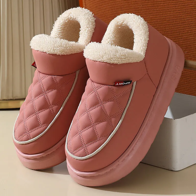 Winter Plush Cotton Shoes Warm Thick-bottom Waterproof Home Slippers All-match Indoor Outdoor Garden Shoes For Women Oboz Sawtooth X Low Hiking