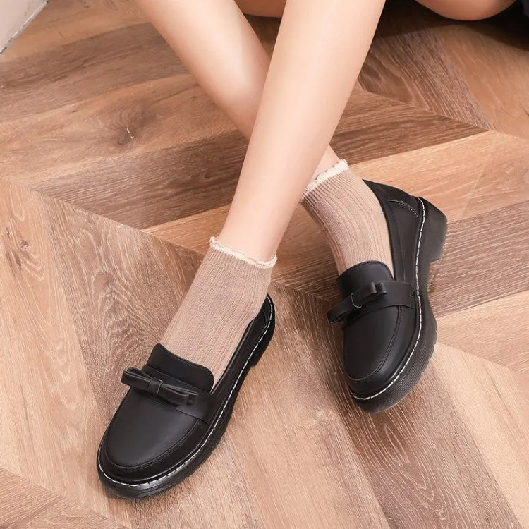 Canvas Ballet Shoes Women's Pumps Knot Flats Shoes