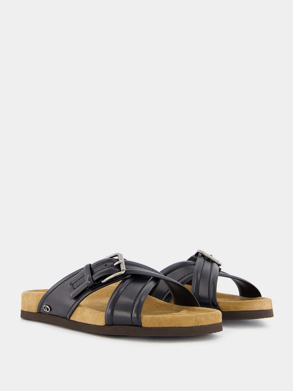 Fussfriend Leather Slides Indoor Sandals