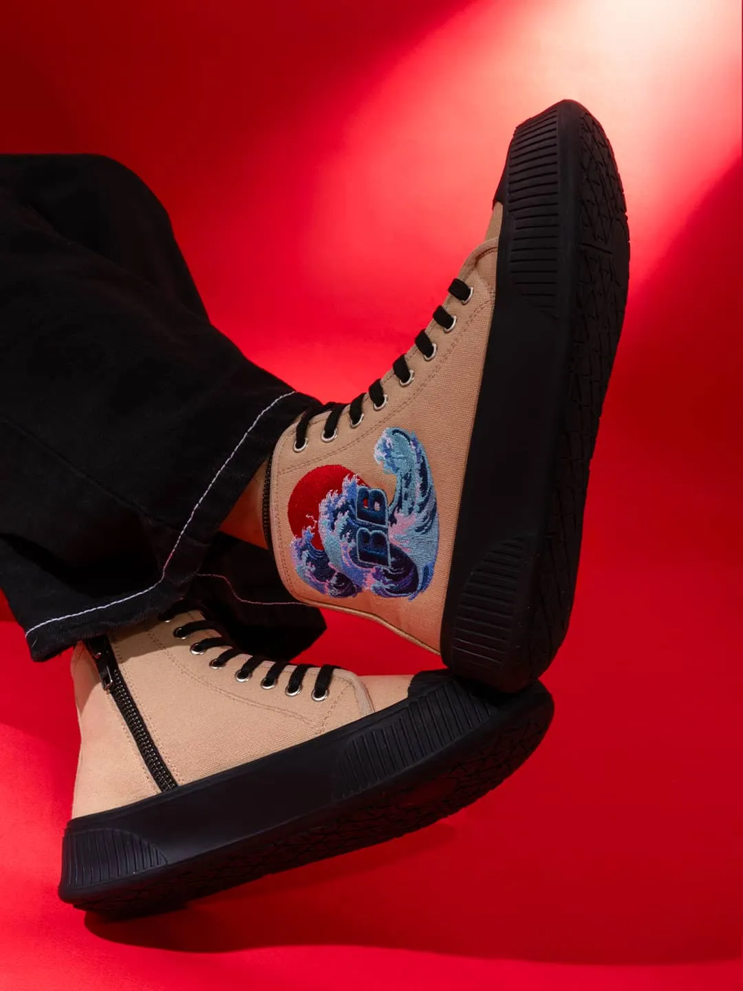 Sneakers Metallic Bacca Bucci Women's High-Top Sneakers - "Kawaii Kicks" Collection