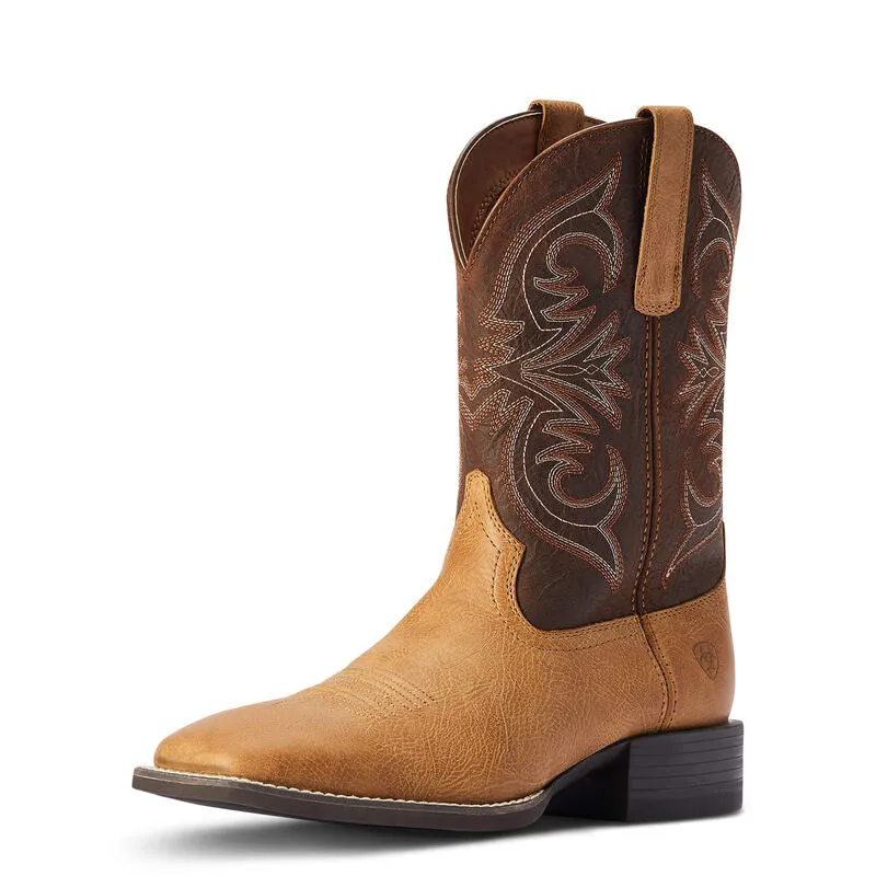 Ariat Sport Pardner Matte Tan Buck Western Boot Boots Paddocks