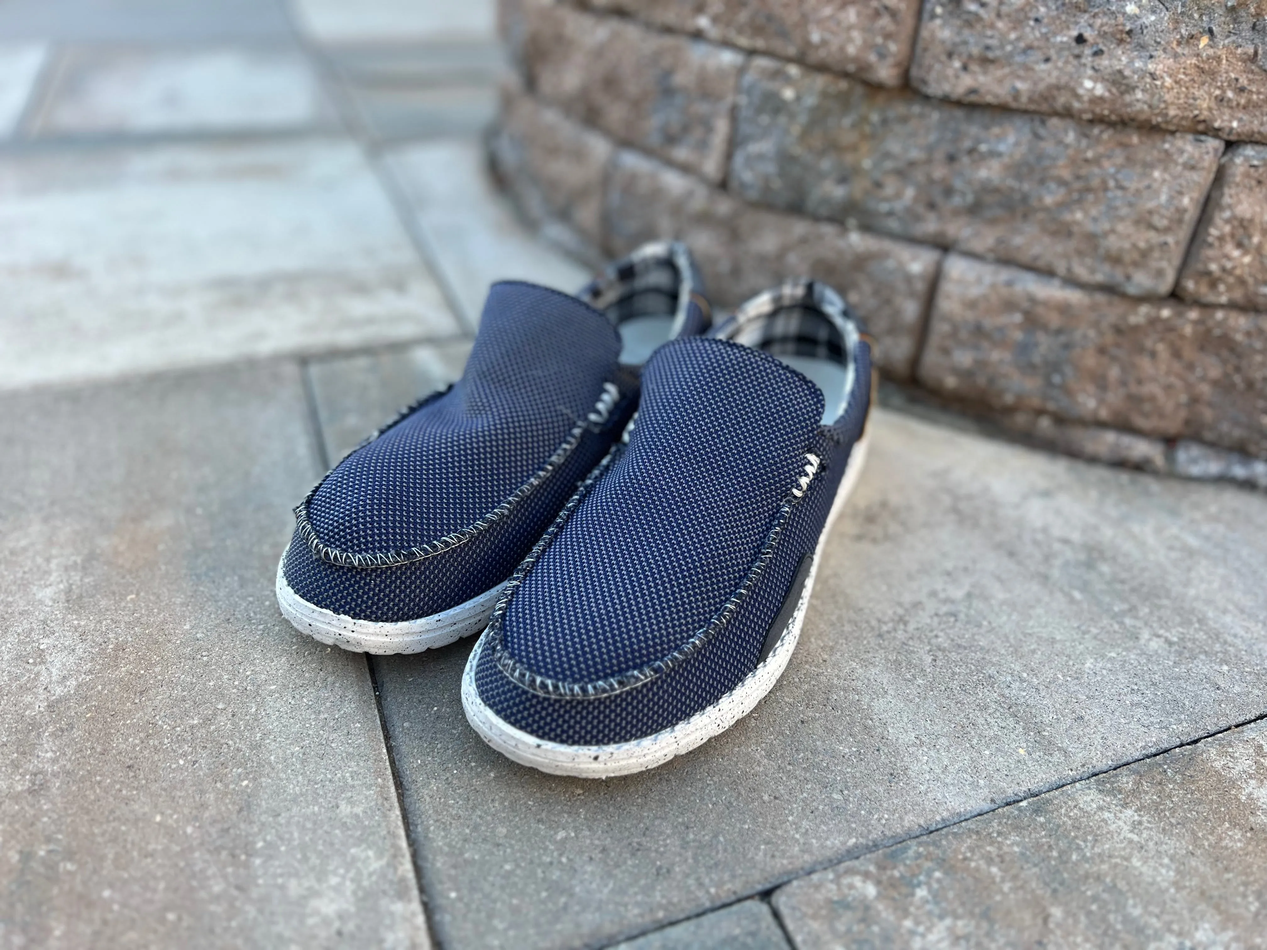 NORTY - Mens Lightweight Loafer Slip On Lace Up Boat Shoe Tasmen Slippers