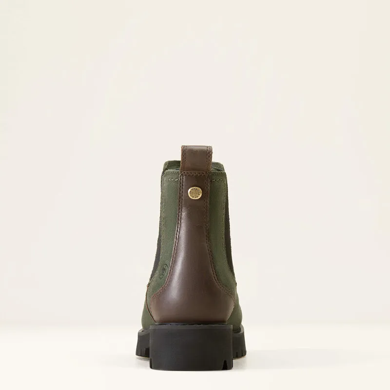 Loom Waterproof Shoes Ariat Women's Wexford Lug Waterproof Chelsea Boot in Forest Night