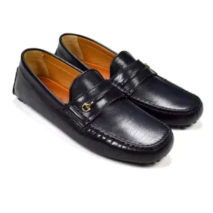 Gucci - Black Leather Horsebit Driving Loafers Air Slippers