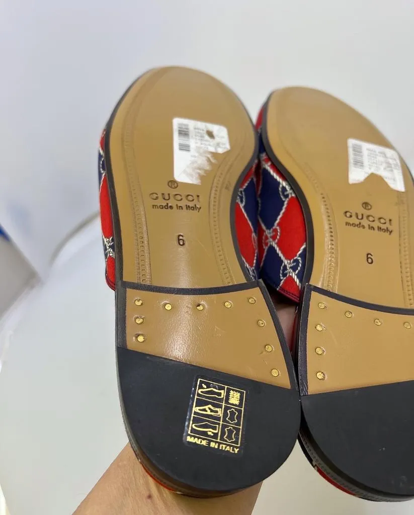 Slippers From Wizard Of Oz GUCCI KINGS GUCCI RHOMBUS PRINCETOWN  MULES