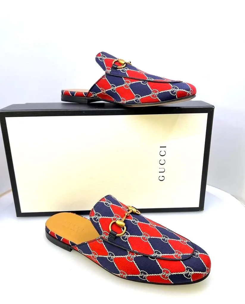 Hotel Slippers Bulk GUCCI KINGS GUCCI RHOMBUS PRINCETOWN  MULES