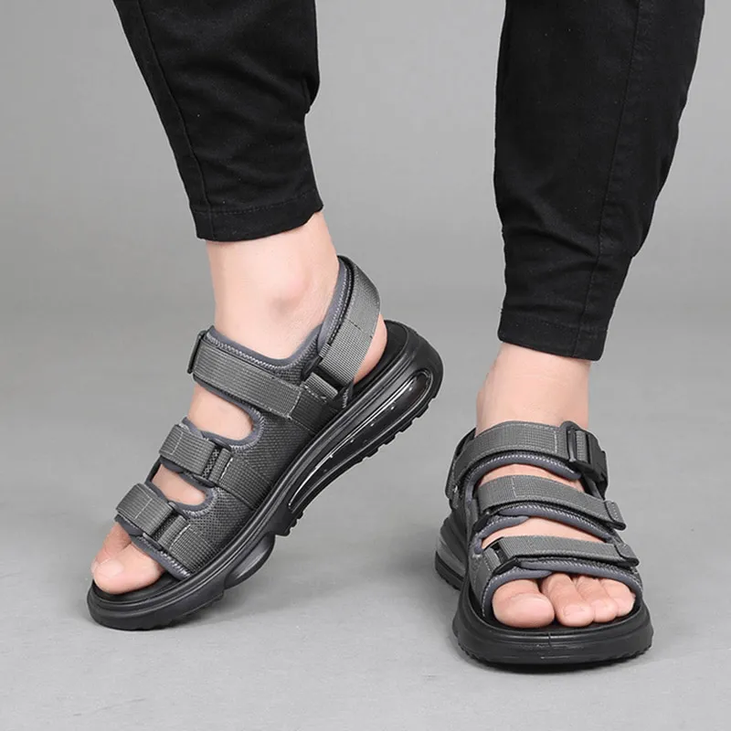 Fashion Men's Breathable Non-Slip Sandals / Luxury Male Soft Outdoor Sandals Walking Comfort Sandals