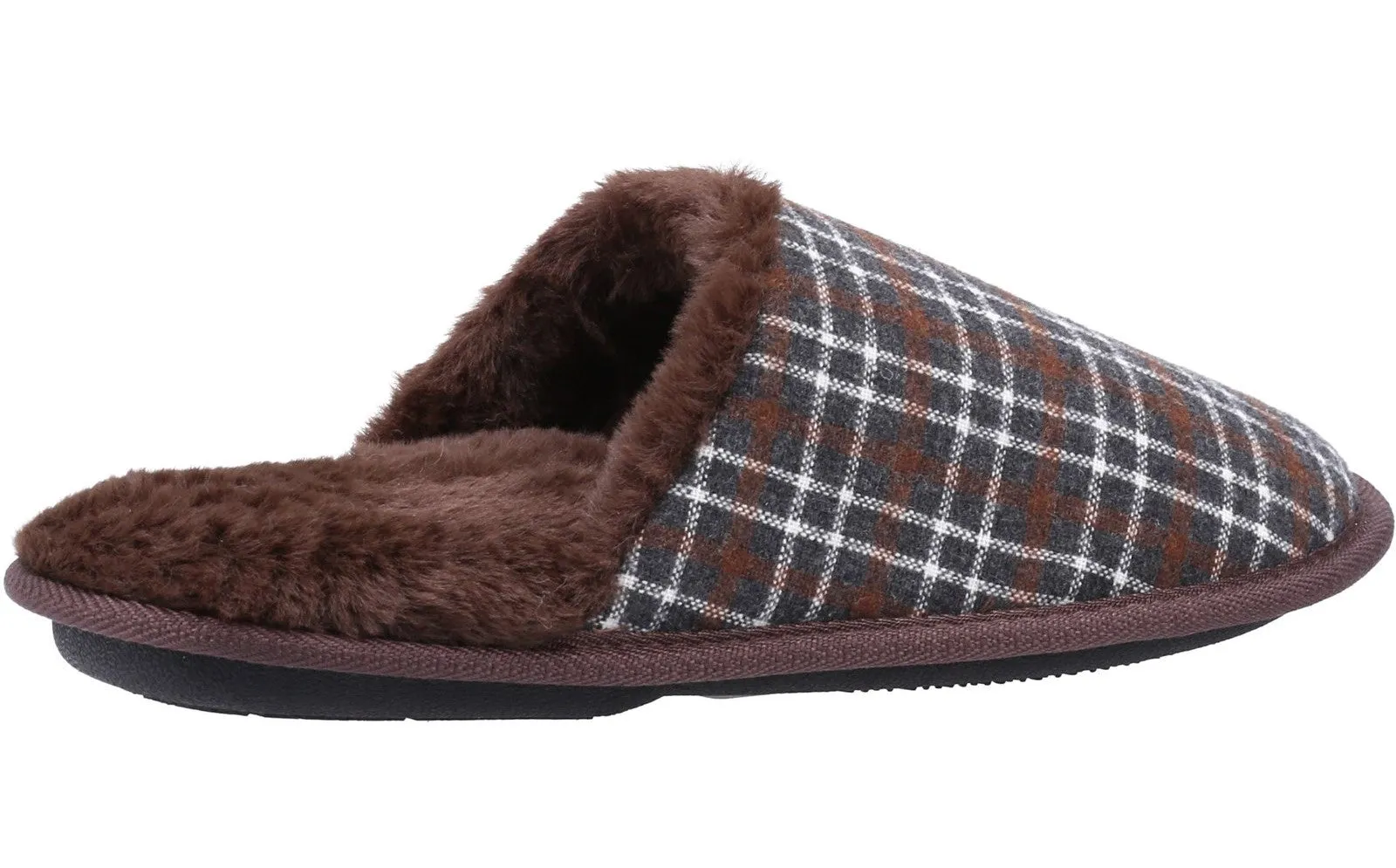 Slippers Sale Fleet & Foster Rhys Mens Check Mule Slipper