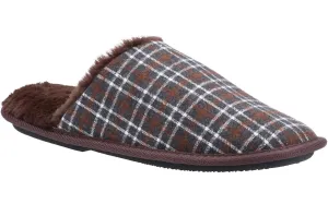 Fleet & Foster Rhys Mens Check Mule Slipper Best Slippers For Diabetics