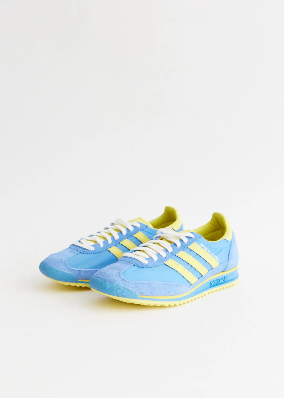 Adidas Duramo Slide Shoes x Sporty & Rich SL72 'Blue Yellow' Sneakers