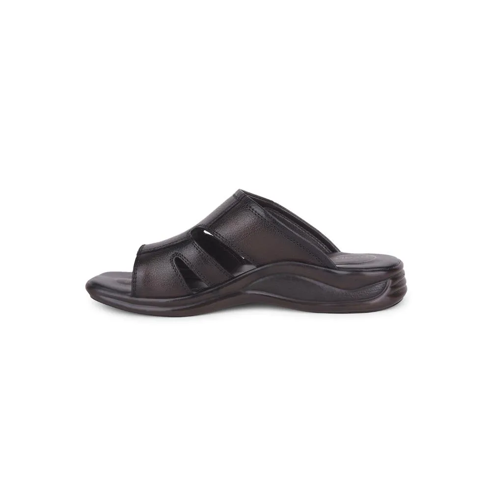 Sandals At Healers Brown Casual Toe Ring Slippers For Men 2013-903 By Liberty