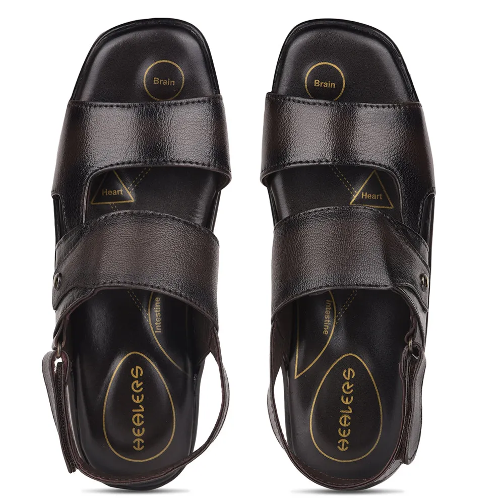 Best Sandals Healers By Liberty 2013-900 Formal Sandal For Men - Brown