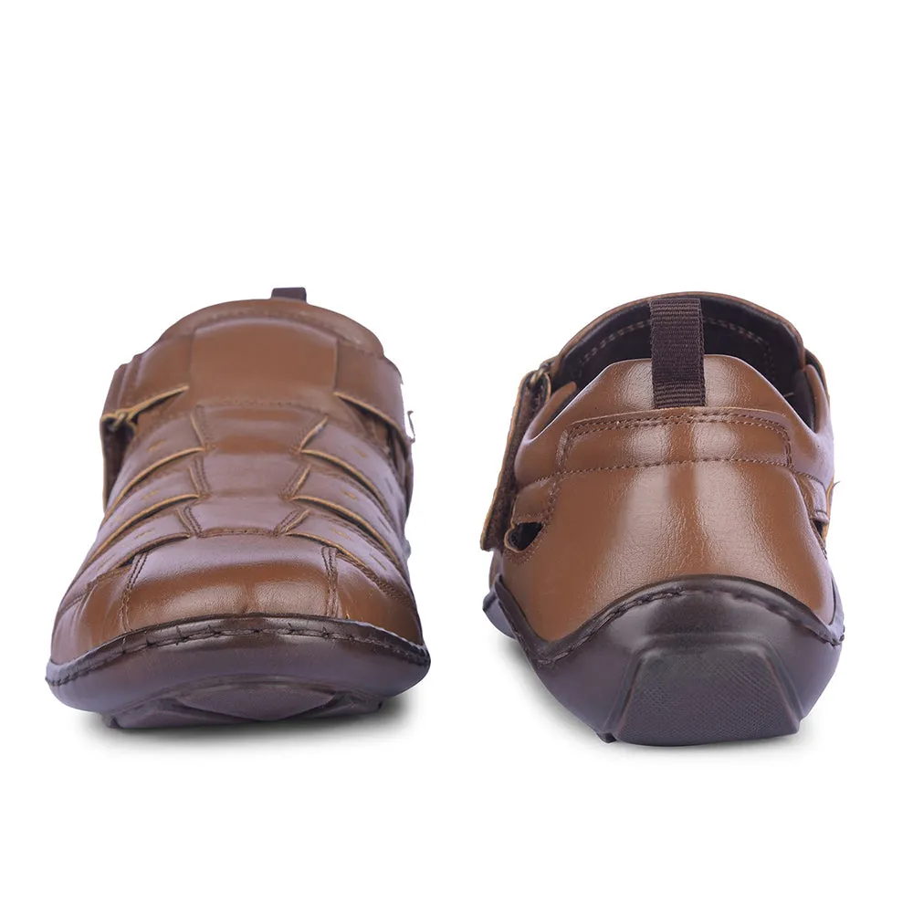 Healers By Liberty Mens LB130-500E Tan Casual Sandal Barbados Resort Map