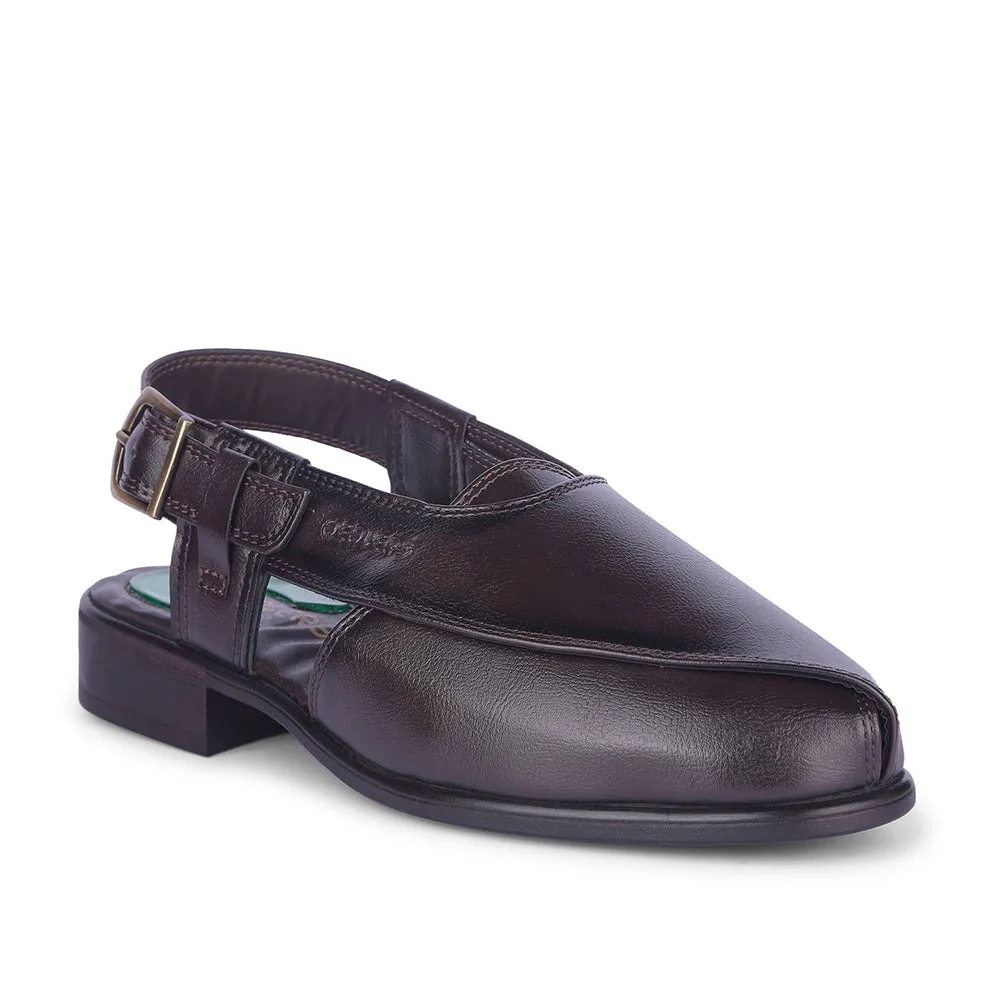 Healers By Liberty Mens PISHOR-2E Brown Casual Sandal 3 Strap Sandals