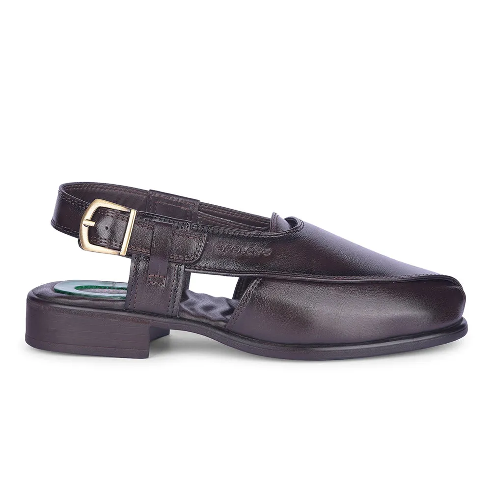 Flat Strappy Sandals Healers By Liberty Mens PISHOR-2E Brown Casual Sandal