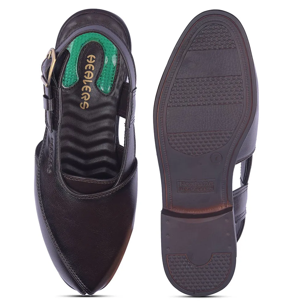 Healers By Liberty Mens PISHOR-2E Brown Casual Sandal Sandals Open Toe