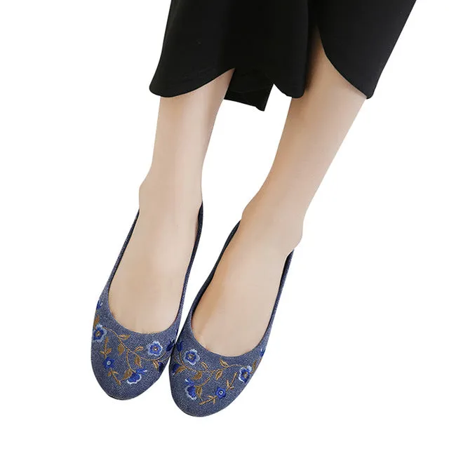 HEE GRAND Flowers Creepers Loafers Comfortable Flat Shoes for Woman Jordan Retro Mid Casual Shoes